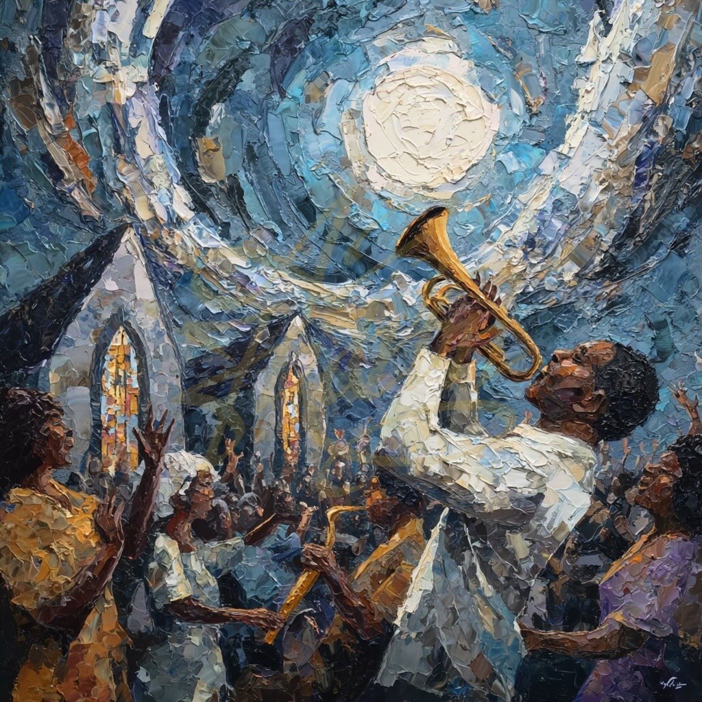 Let The Trumpets Blow Slow 💔 #art #nightvibes #moodyportraits #vibes