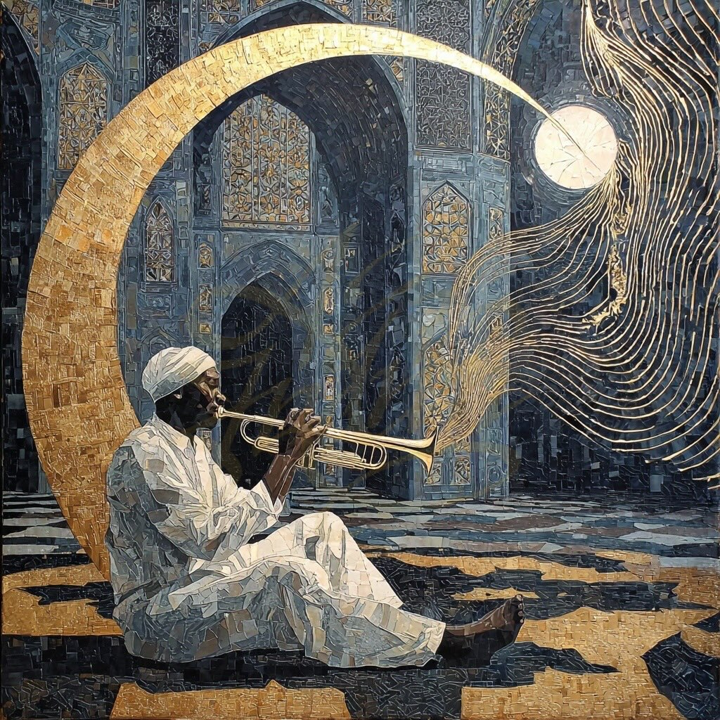 Let The Trumpets Blow Slow 💔 #art #nightvibes #moodyportraits #vibes