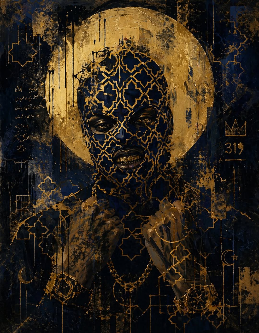 Fly A$$ Ahk$ …May God Be With ‘Em 💔 #moodyart #nightart #art #museum #artgallery