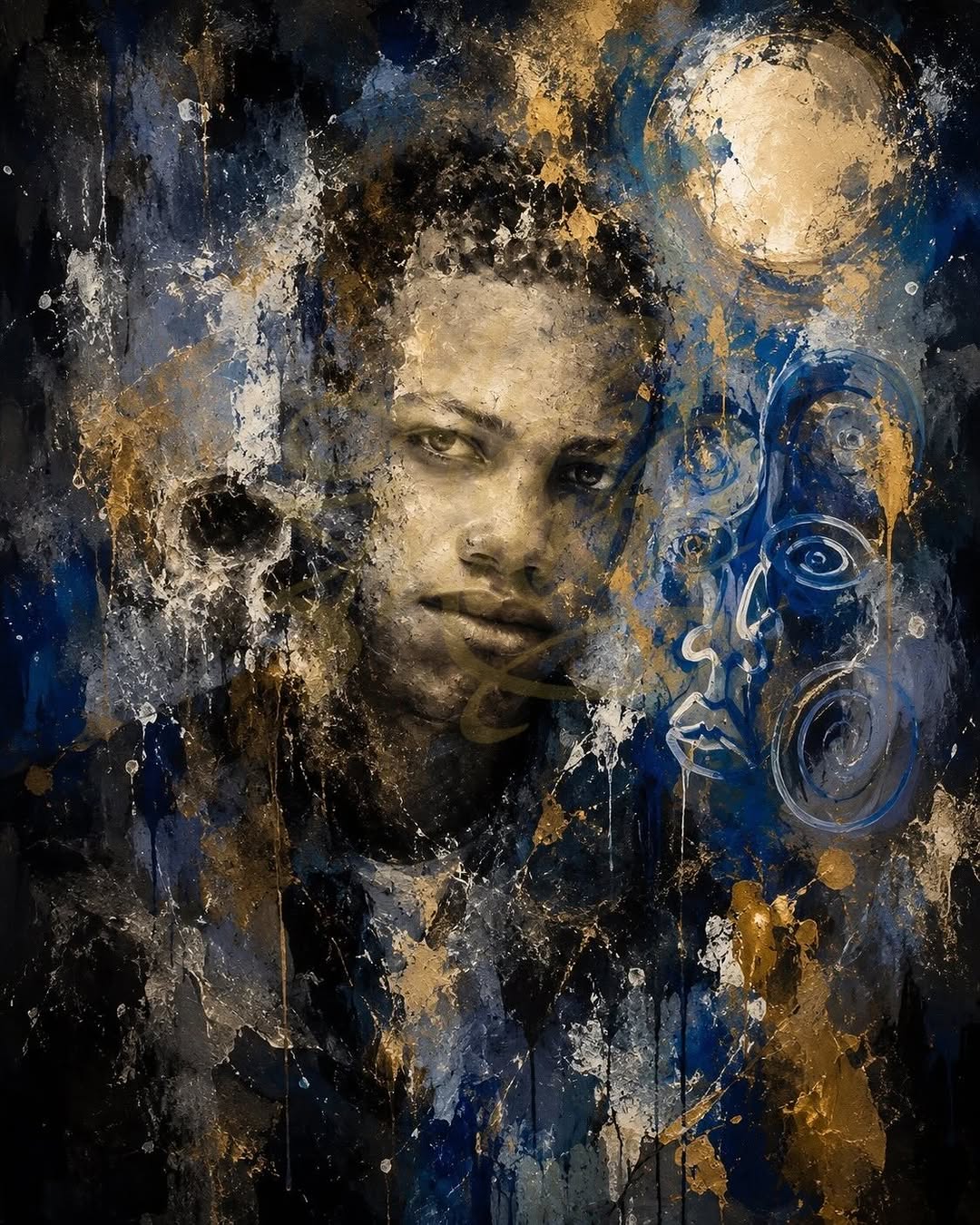 Trust The Flourish …Champions Edition Volume 2….💔 #malcolmx #art #blackhistorymonth #artist #abstract